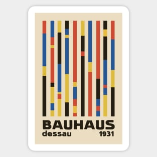 Bauhaus Dessau 1931 Modernist Minimal Homage Sticker